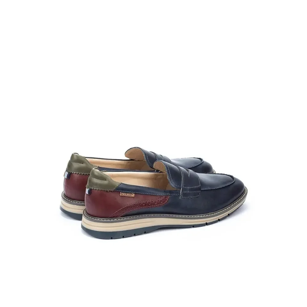 PIKOLINOS LOAFERS LEATHER CANET FOR MAN BLUE